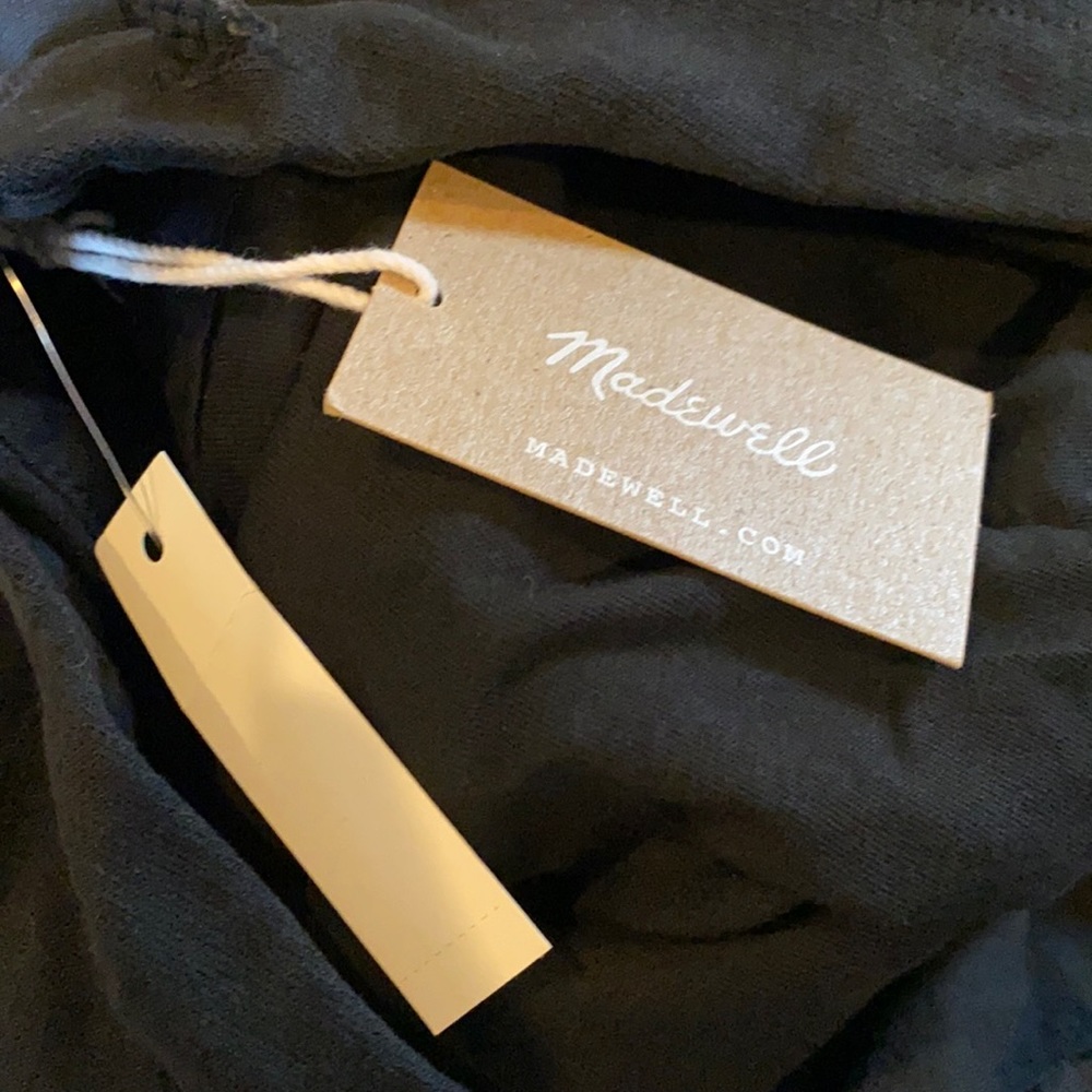 Madewell NWT Men's Black Pullover Hoodie Sweatshirt - Picture 5 of 8
